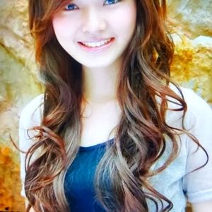 100% Human Hair Fashion Long Light Brown Wigs Hair